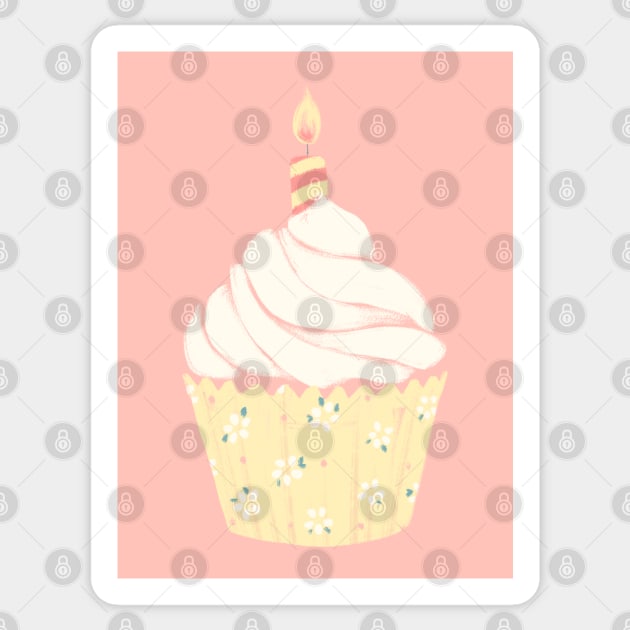 Cupcake Sticker by Abbilaura